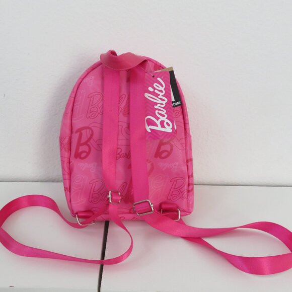 Barbie Mini Backpack 10.5” Faux Leather Barbie Backpack - Picture 4 of 5